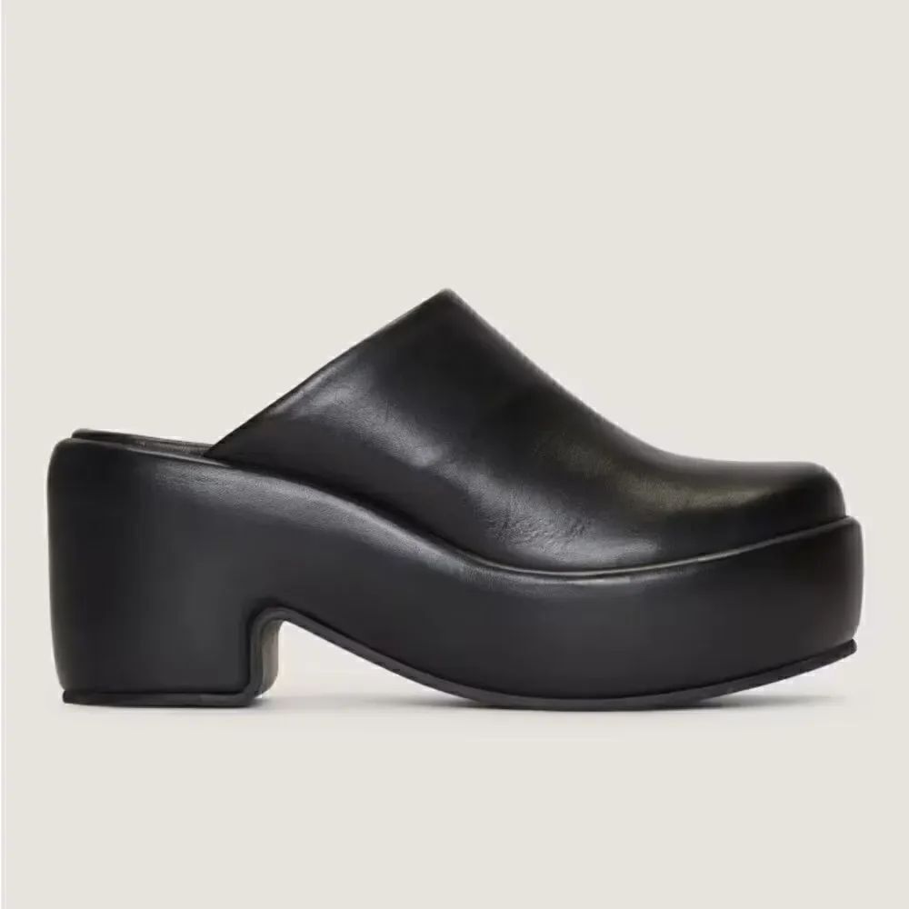 NEW EVERLANE The Puffa Clog in black leather - Picture 7 of 7